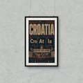 Croatia football chemistry poster with player stats and city names.