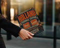 Terrace Edition Holland Away Days magazine cover with "Hol Land" and city names.