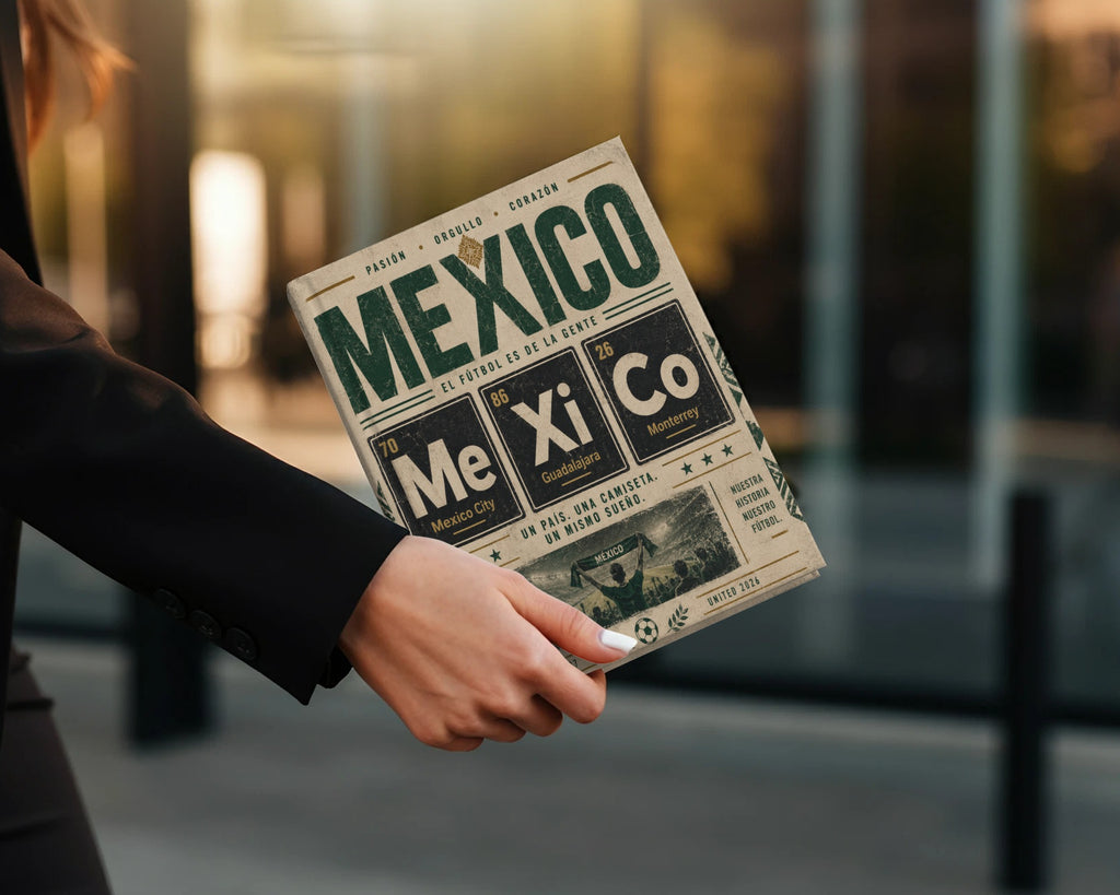 Mexico national soccer team jersey with "Mexico" text and city names.