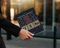 Notebook with "Football Chemistry USA" design featuring periodic table elements.