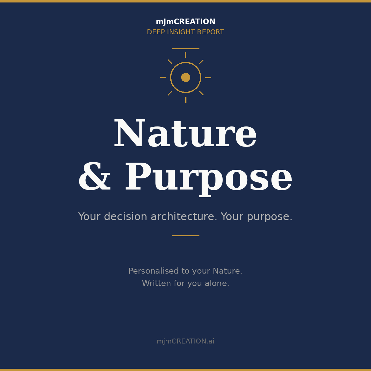 Nature & Purpose | Deep Insight Report